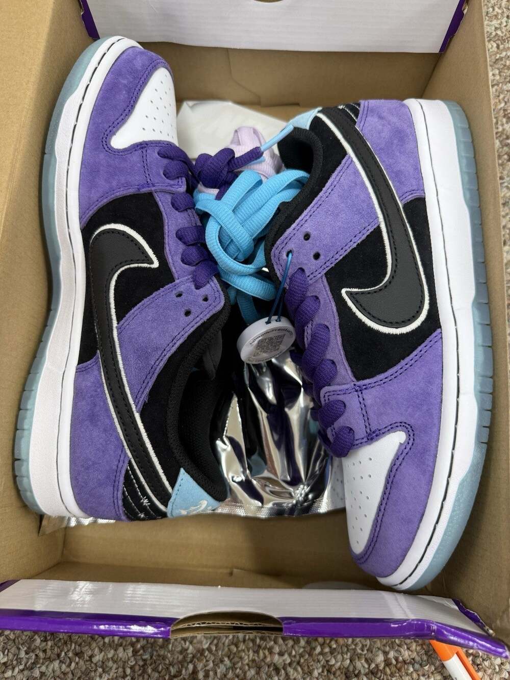 Size 7.5 - Hayley Wilson x Nike Dunk SB Low Court Purple
